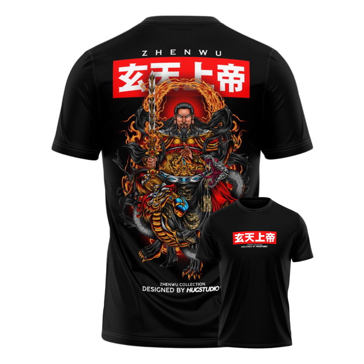 Hugstudio original T-shirt 'Zhenwu' - HUGSTICKERCUSTOM 