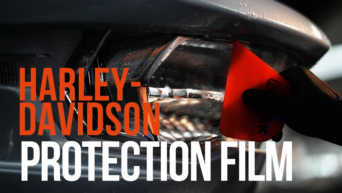 Print protection film video showcase for Harley-Davidson. Cutter-Free, Precision, Never Damage your Harley-Davidson.